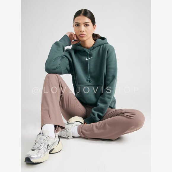Athliesure | Nike Pullover Sweatshirt Grey Slate Sage | Center Logo Streetwear - Picture 3 of 13